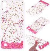 Cartoon patroon goudfolie stijl Dropping Glue TPU zachte beschermhoes voor Galaxy M10 (Sakura)