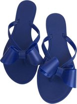 Effen kleur sandalen Strand-slippers, maat: 39 (blauw)