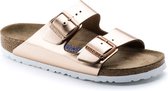 Birkenstock Arizona natuurleer metallic copper zacht voetbed regular sandalen dames (952091)