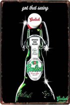 Retro Muur Decoratie uit Metaal Grolsch 20x30cm DU-9130
