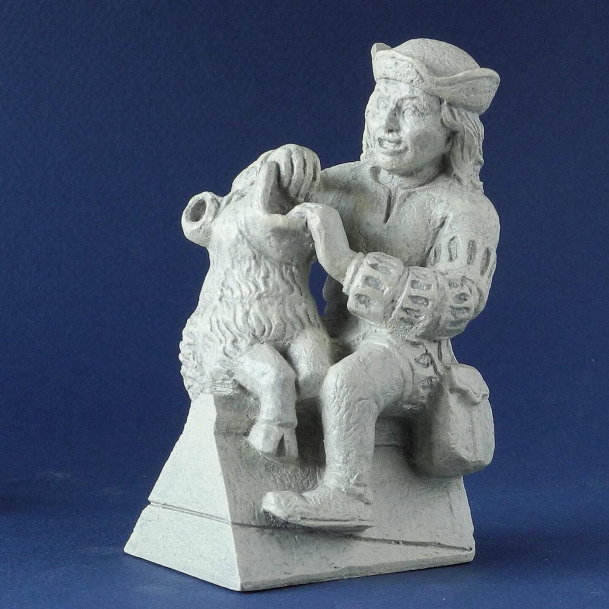 Samson en de Leeuw / Samson et Lion - 11 cm - Luchtboog beeldje - Sint Jan Den bosch