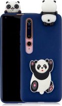 Voor Xiaomi Mi 10 schokbestendig 3D liggend Cartoon TPU beschermhoes (Panda)