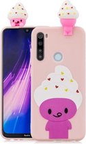 Voor Xiaomi Redmi Note 8 schokbestendig Cartoon TPU beschermhoes (ijs)