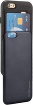 GOOSPERY voor iPhone 6 & 6s TPU + PC Sky Slide Bumper beschermende achterkant van de behuizing met kaartsleuven (marineblauw)