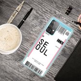 Voor Samsung Galaxy A72 5G Boarding Pass Series TPU telefoon beschermhoes (Seoul)