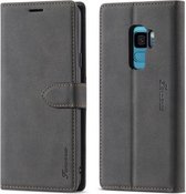 Voor Samsung Galaxy S9 + Forwenw F1 Serie Mat Sterk Magnetisme Horizontale Flip Leren Case met Houder & Kaartsleuven & Portemonnee & Fotolijst (Zwart)