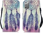 Voor Samsung Galaxy Note20 3D-schilderijpatroon Gekleurde tekening Horizontale flip PU-lederen hoes met houder & kaartsleuven & portemonnee & lanyard (veerwindgong)