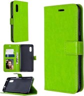 Voor Samsung Galaxy Xcover Pro Crazy Horse Texture Horizontale Flip Leren Case met Houder & Kaartsleuven & Portemonnee & Fotolijst (Groen)