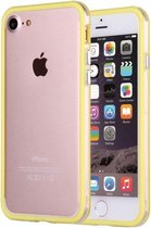 Voor iPhone 8 & 7 TPU + pc combinatie bumperframe (geel)