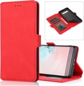 Voor Samsung Galaxy S10 Plus Retro Magnetische Sluiting Horizontale Flip Leren Case met Houder & Kaartsleuven & Fotolijst & Portemonnee (Rood)