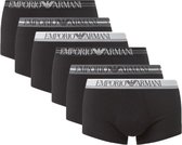 Emporio Armani 6-pack boxershorts trunk - zwart/zwart/zwart