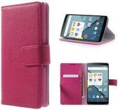 LG G4 Note Hoesje Wallet Case Roze
