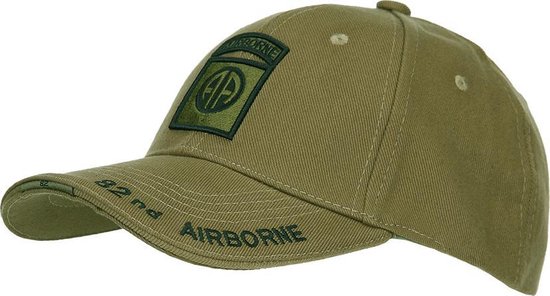 Fostex Garments - Baseball cap 82nd Airborne Subdued (kleur: Groen / maat: NVT)