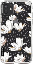 Casetastic Apple iPhone 11 Hoesje - Softcover Hoesje met Design - Sprinkle Leaves and Flowers Print