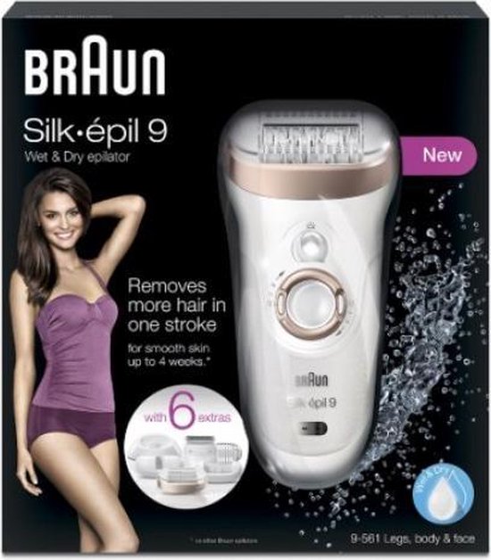 Braun Silk-épil 9 - Epileerapparaat - Wit - Braun