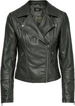 Only Jas Onlgemma Faux Leather Biker Otw Noos 15153079 Beluga Dames Maat - 36