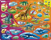 Larsen LA-HL1-FR puzzel Framepuzzel 85 stuk(s) Dinosauriërs