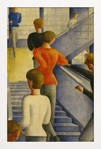 JUNIQE - Poster in houten lijst Schlemmer - Bauhaus Stairway -40x60