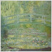 JUNIQE - Poster met kunststof lijst Monet - The Water-Lily Pond -30x30