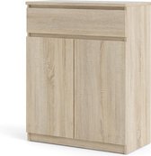 Nada kast 2 deuren en 1 lade eiken decor.