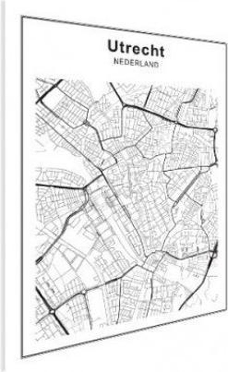 Stadskaart Utrecht - Poster 40x30