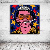 Pop Art Raoul Duke Poster - 90 x 90 cm Fotopapier Mat 180 gr - Popart Wanddecoratie