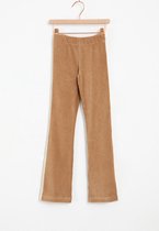 Sissy-Boy - Beige flare rib legging met sidetape