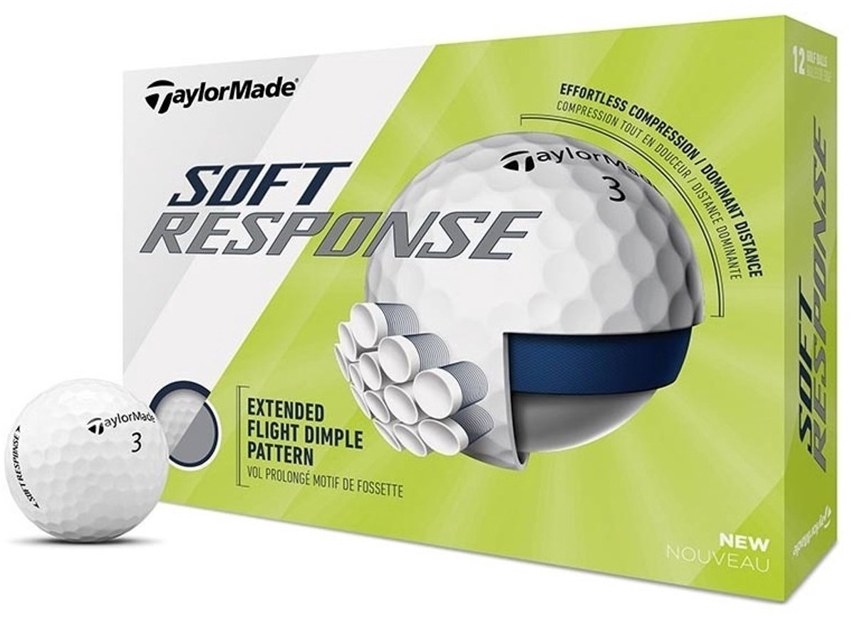 TaylorMade Soft Response Golfballen 2020 - Dozijn / 12 stuks - Wit