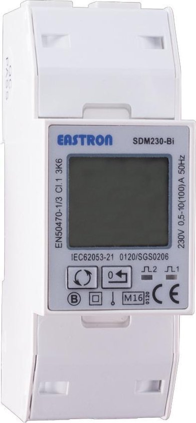 Foto: 1 fase lcd modulaire kwh meter 100a multirate