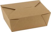 FSC® kraft/PLA take away box 152 x 120 x 63 mm per 50 stuks