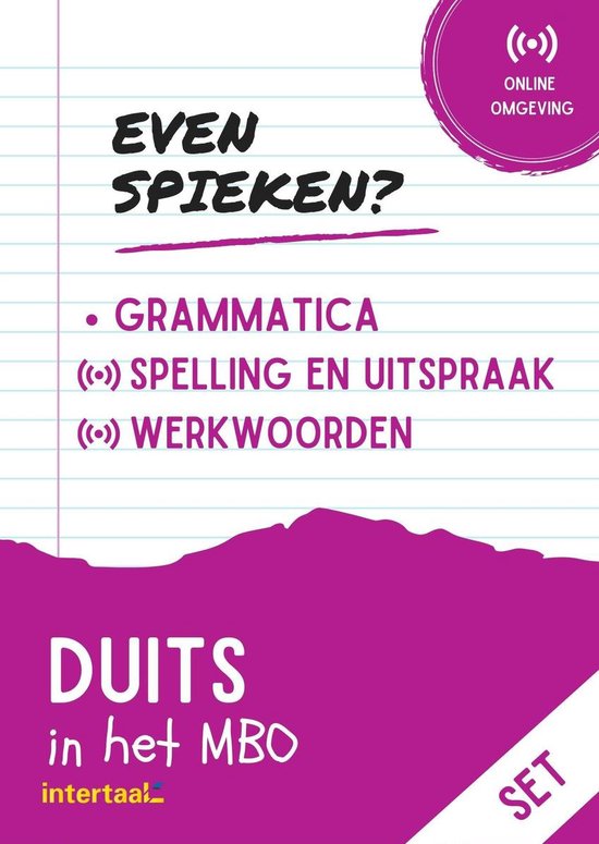 Even Spieken - Duits in het MBO (set) (+ online oefeningen)