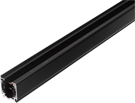 Foto: Qazqa jeana moderne spot railsysteem verlichting railverlichting geschikt voor led 3 lichts l 1000 mm zwart woonkamer slaapkamer keuken
