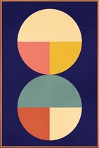 JUNIQE - Poster met kunststof lijst Divided -40x60 /Kleurrijk