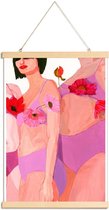 JUNIQE - Posterhanger Harmony -30x45 /Roze