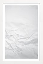 JUNIQE - Poster in houten lijst Paper Landscape -20x30 /Grijs & Ivoor