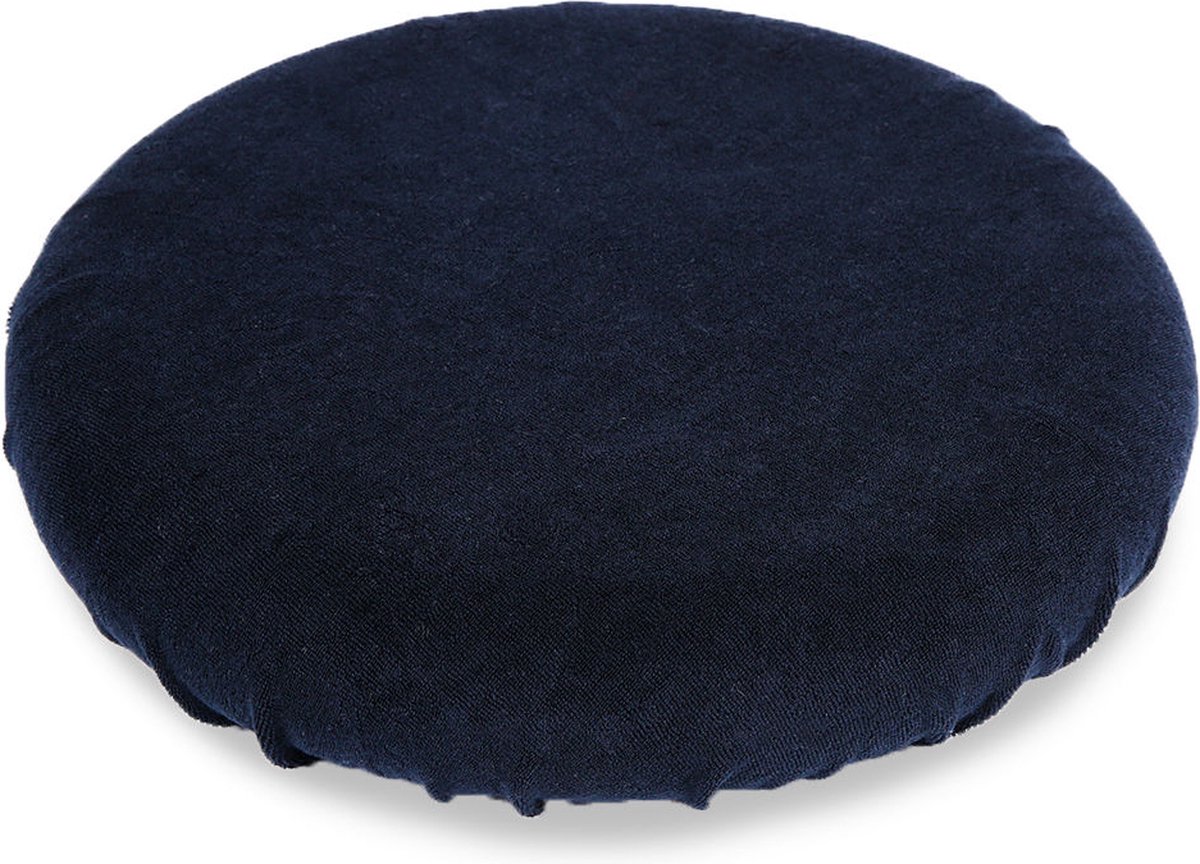 Goedkoopste Tabouret hoes badstof Donkerblauw