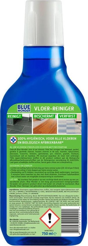 Blue Wonder Vloer-reiniger Voordeelverpakking - 6x 750 ml