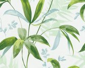 TAKKEN EN BLADEREN BEHANG | Botanisch - groen wit blauw - "Architects Paper" A.S. Création Jungle Chic