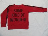 Rumbl - Trui - Sweater - Jongens - Rood - Some kind of wonder 104 / 110