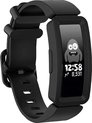 Strap-it® Fitbit Ace 2 siliconen bandje - voor kids - zwart