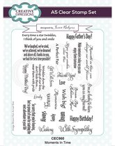 Creative Expressions Clear stamp - Quotes - A5 - Set van 25 stempels