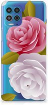 Silicone Back Case Motorola Moto G100 GSM Hoesje Roses