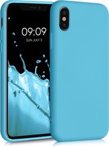 kwmobile telefoonhoesje voor Apple iPhone X - Hoesje voor smartphone - Back cover in zeeblauw