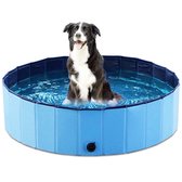 XXL Zwembadje voor kinderen en huisdieren - Hondenzwembad - Hondenbad - Bad voor Honden, Huisdieren - Opzetzwembad - 160x160x30cm