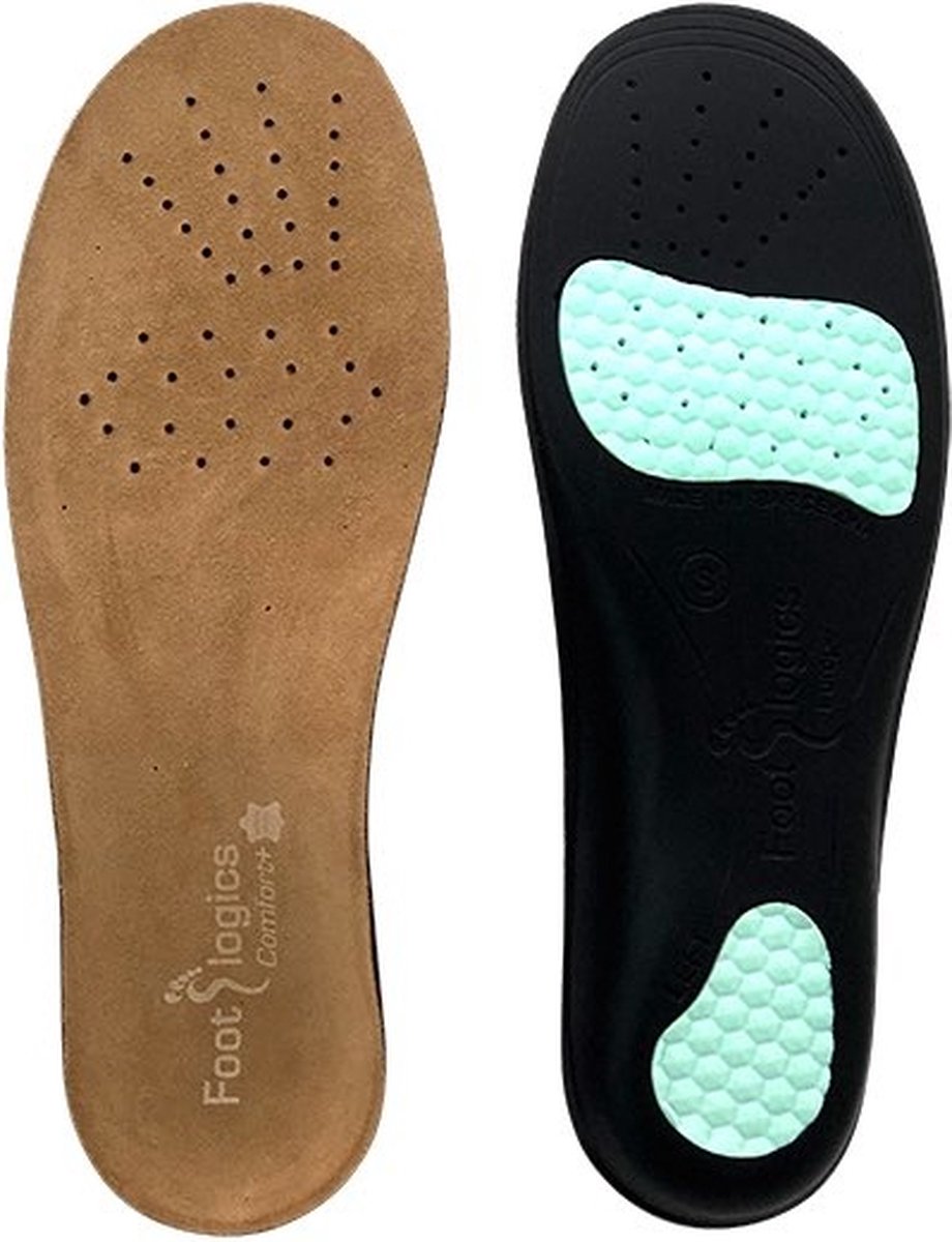 Footlogics Comfort Plus Inlegzolen - M - Bruin