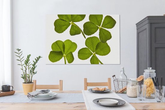 Peintures sur toile - Trèfle à quatre feuilles - 120x80 cm - Art Décoration murale
