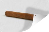 Tuinposters buiten Cubaanse sigaar met een sigarenbandje - 90x60 cm - Tuindoek - Buitenposter