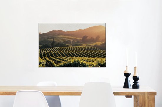 Vignobles aux Etats-Unis Toile 80x60 cm - Tirage photo sur toile (Décoration murale salon / chambre)