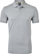 HUGO BOSS Piro regular fit polo - heren polo korte mouw - lichtgrijs melange -  Maat: XL