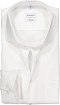 Seidensticker regular fit overhemd - wit twill - Strijkvrij - Boordmaat: 41